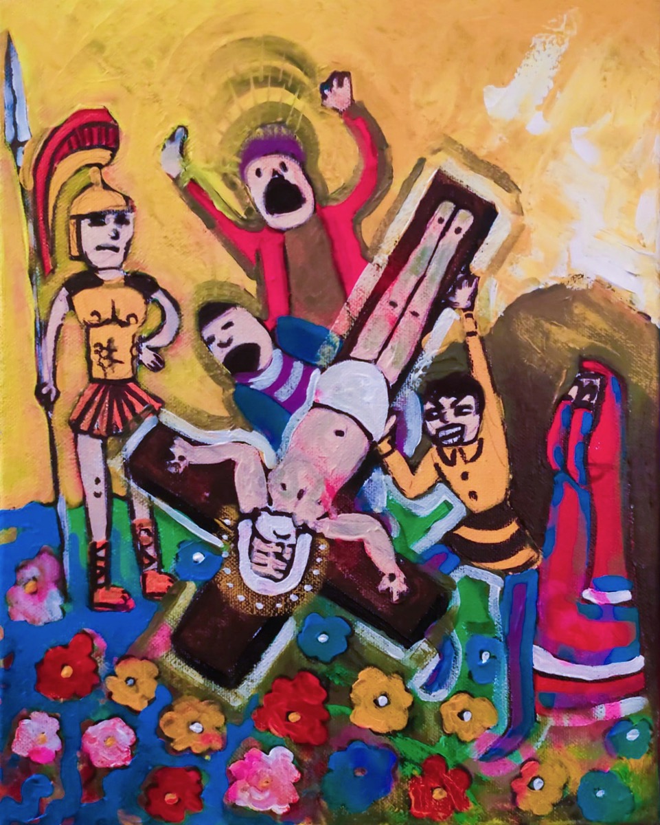 Peter on a Cross, 2024